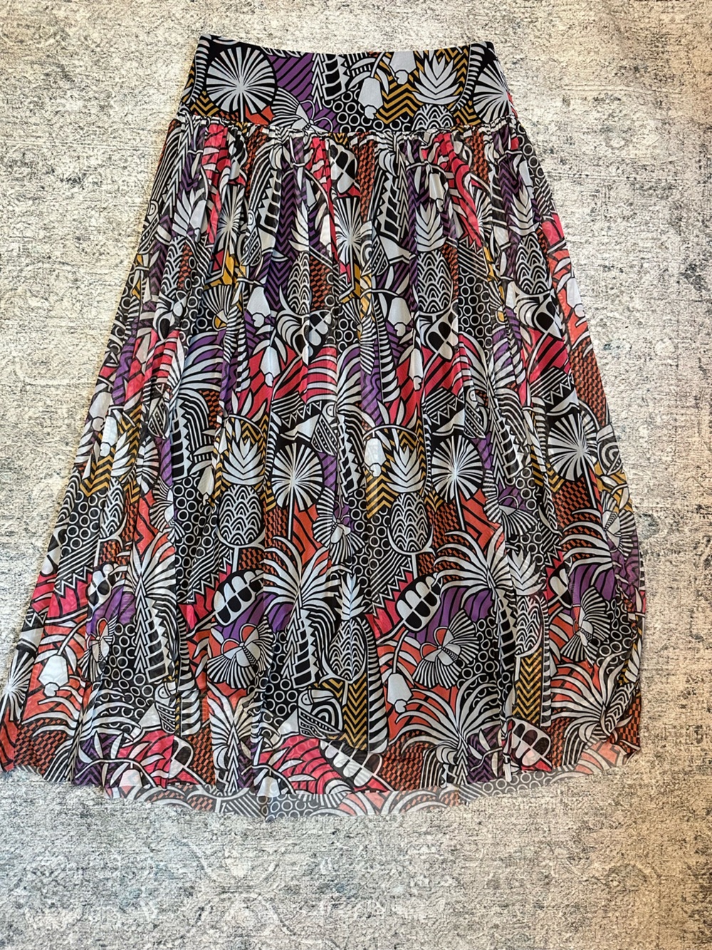 Farm Rio Tropical Maxi Skirt Size M - Picture 4 of 4